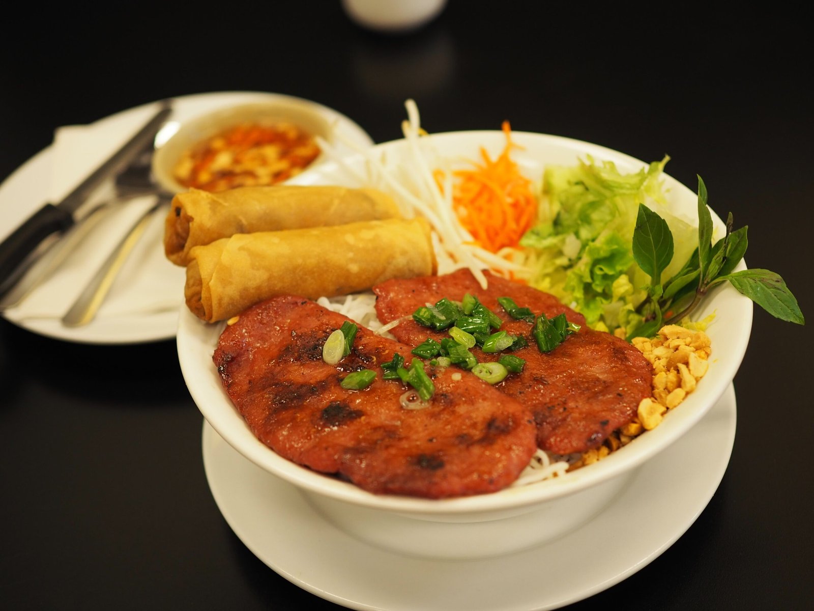 PORK PATTY & EGG ROLLS VERMICELLI