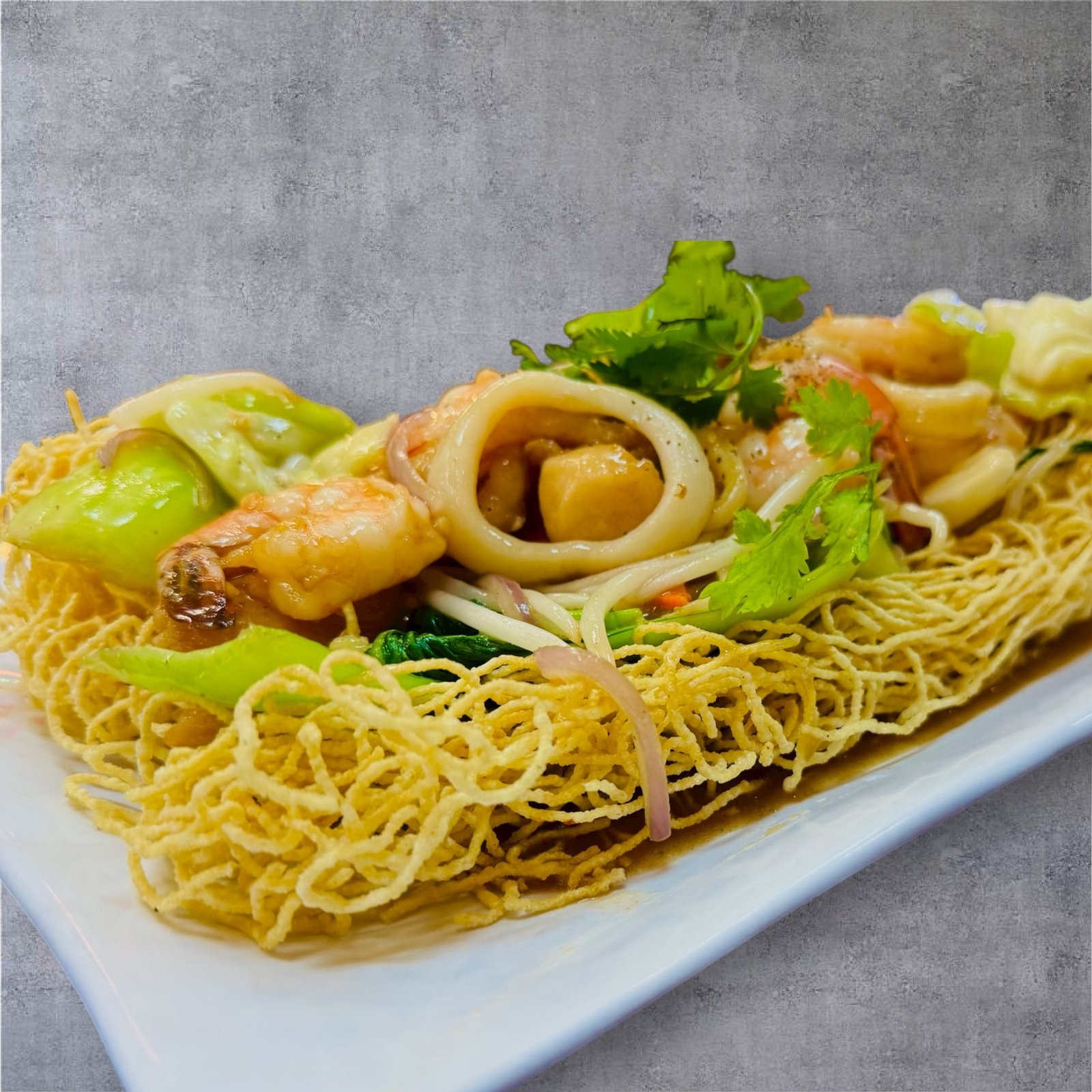 Crispy Egg Noodle With Gravy