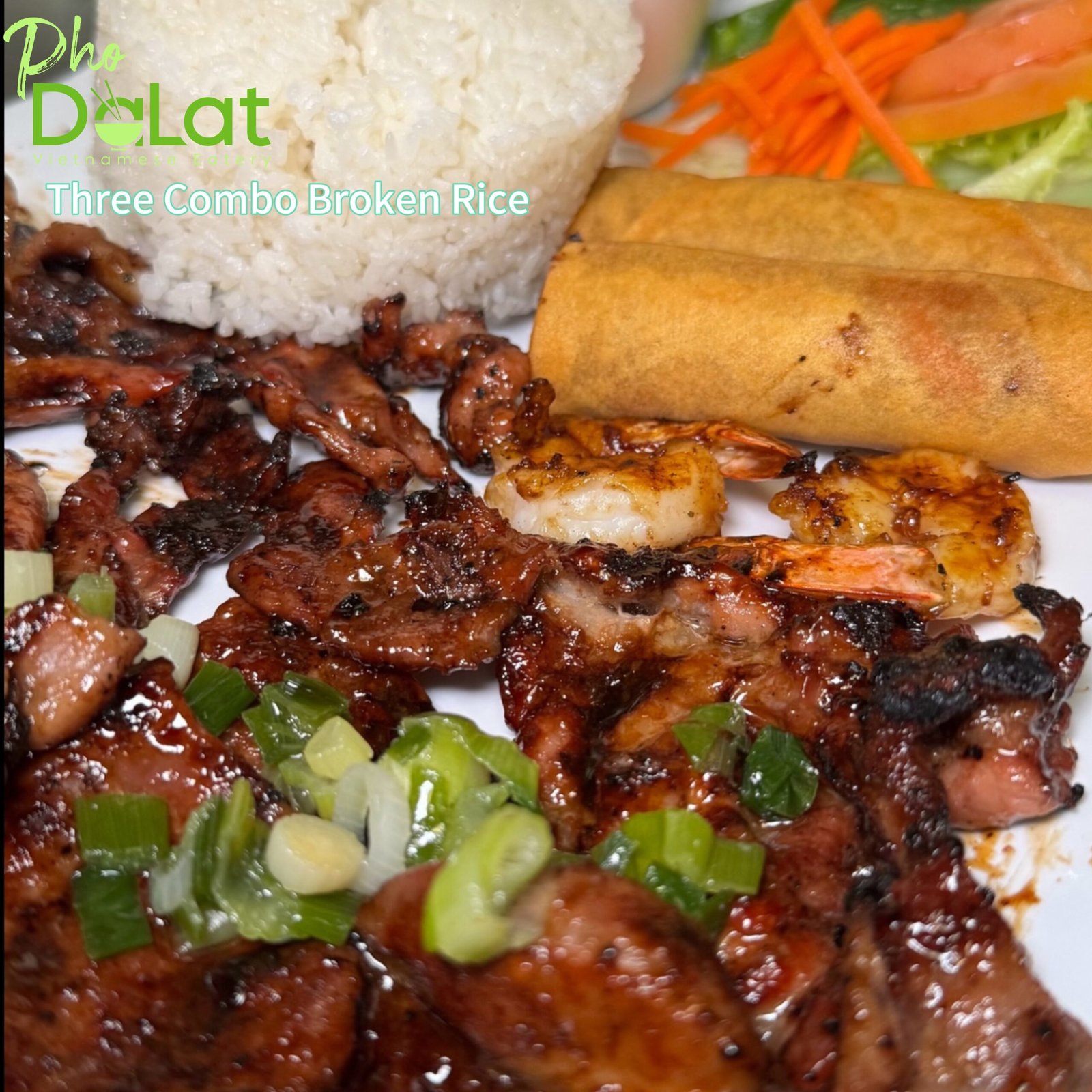 THREE ITEM RICE PLATE