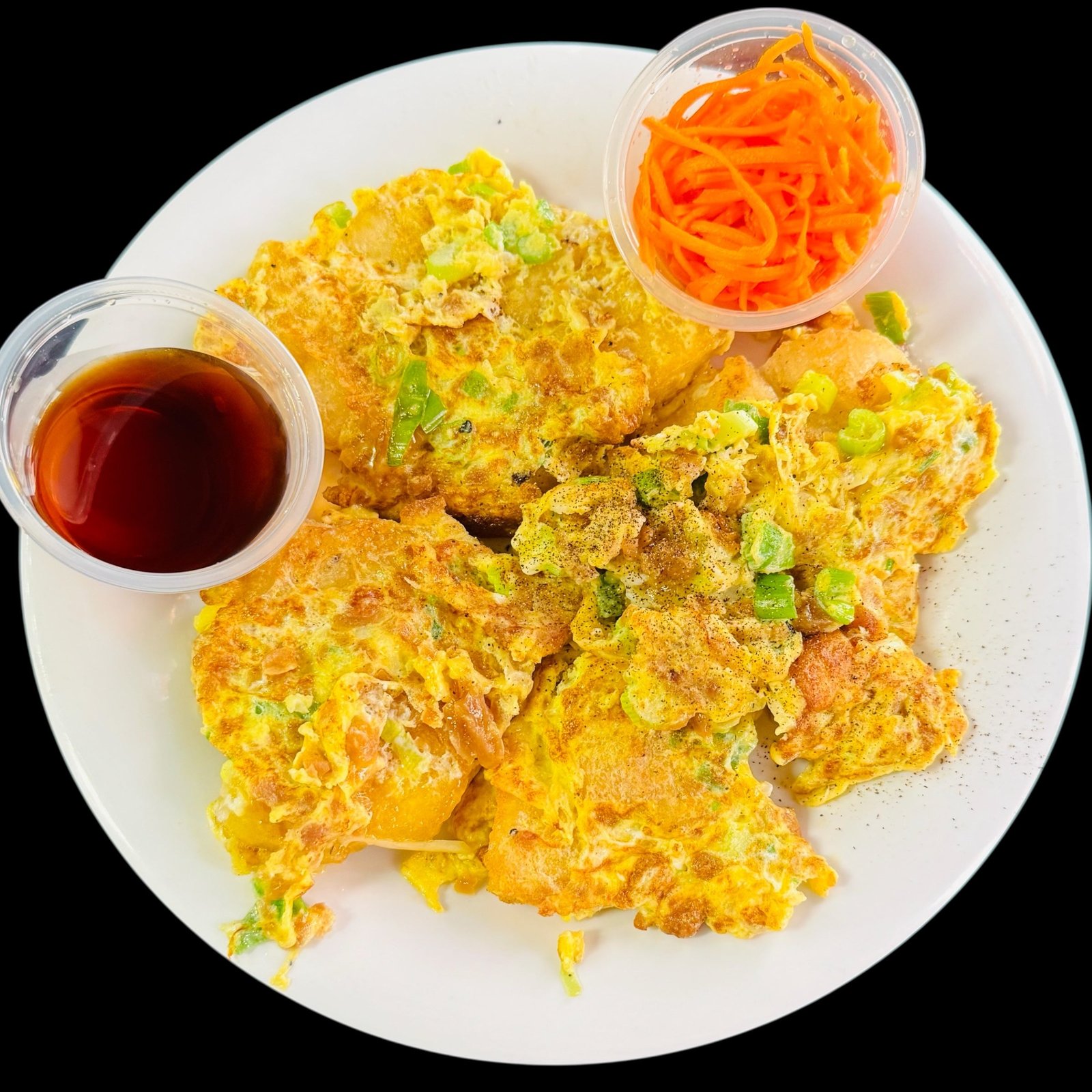 Fried Flour Cake With Egg