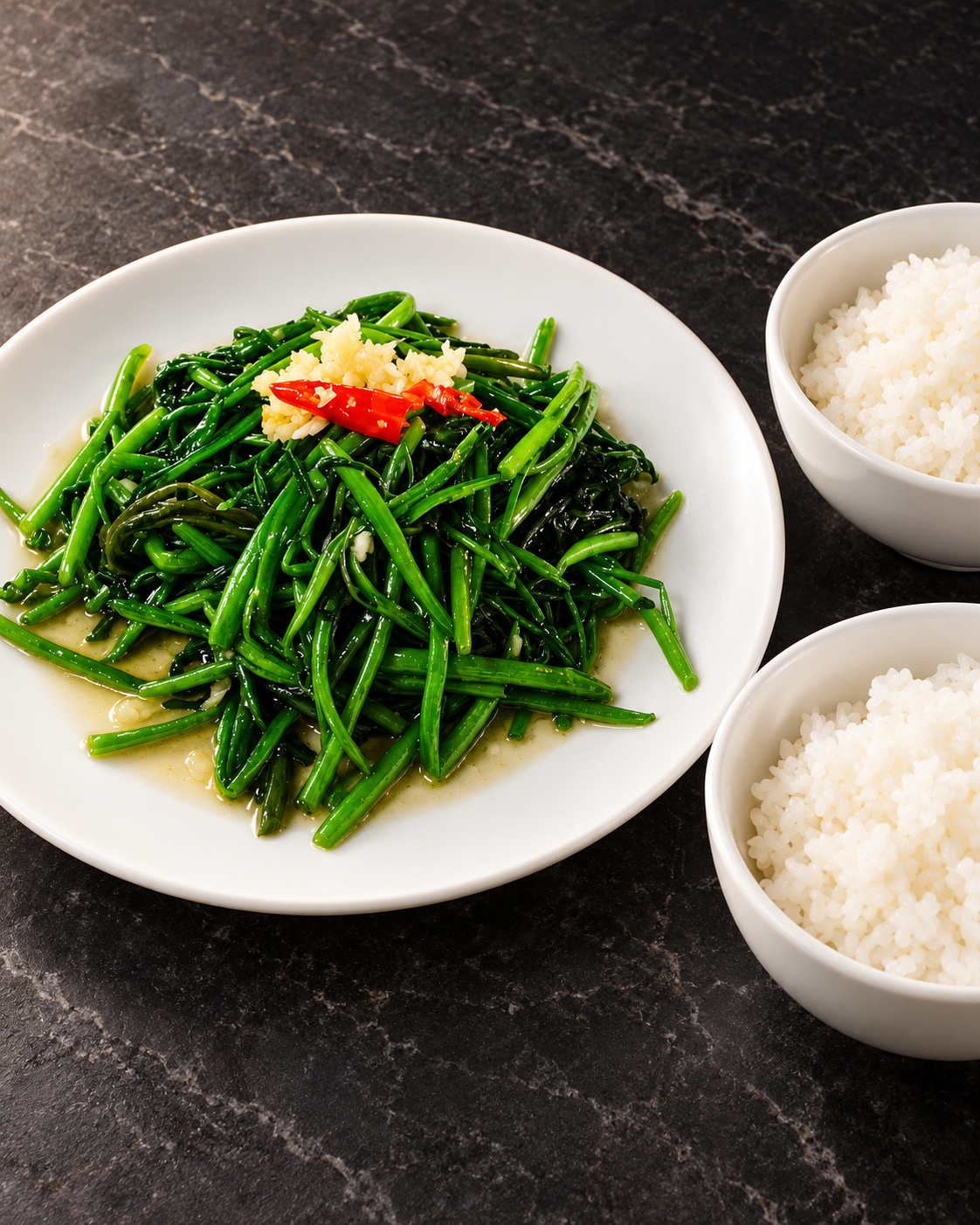 STIR-FRIED VEGETABLE OVER RICE